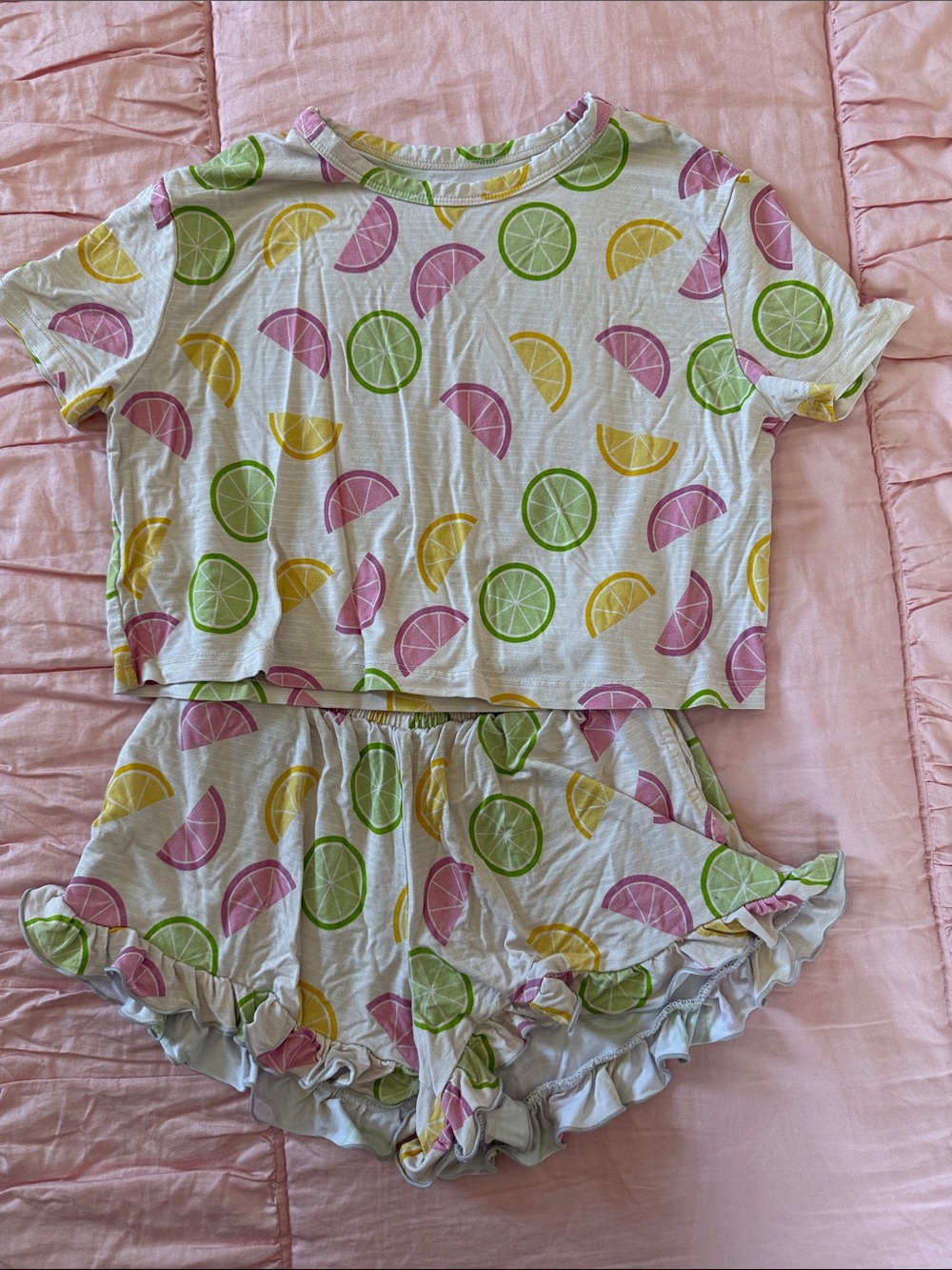 Silks Designs ruffle pajamas